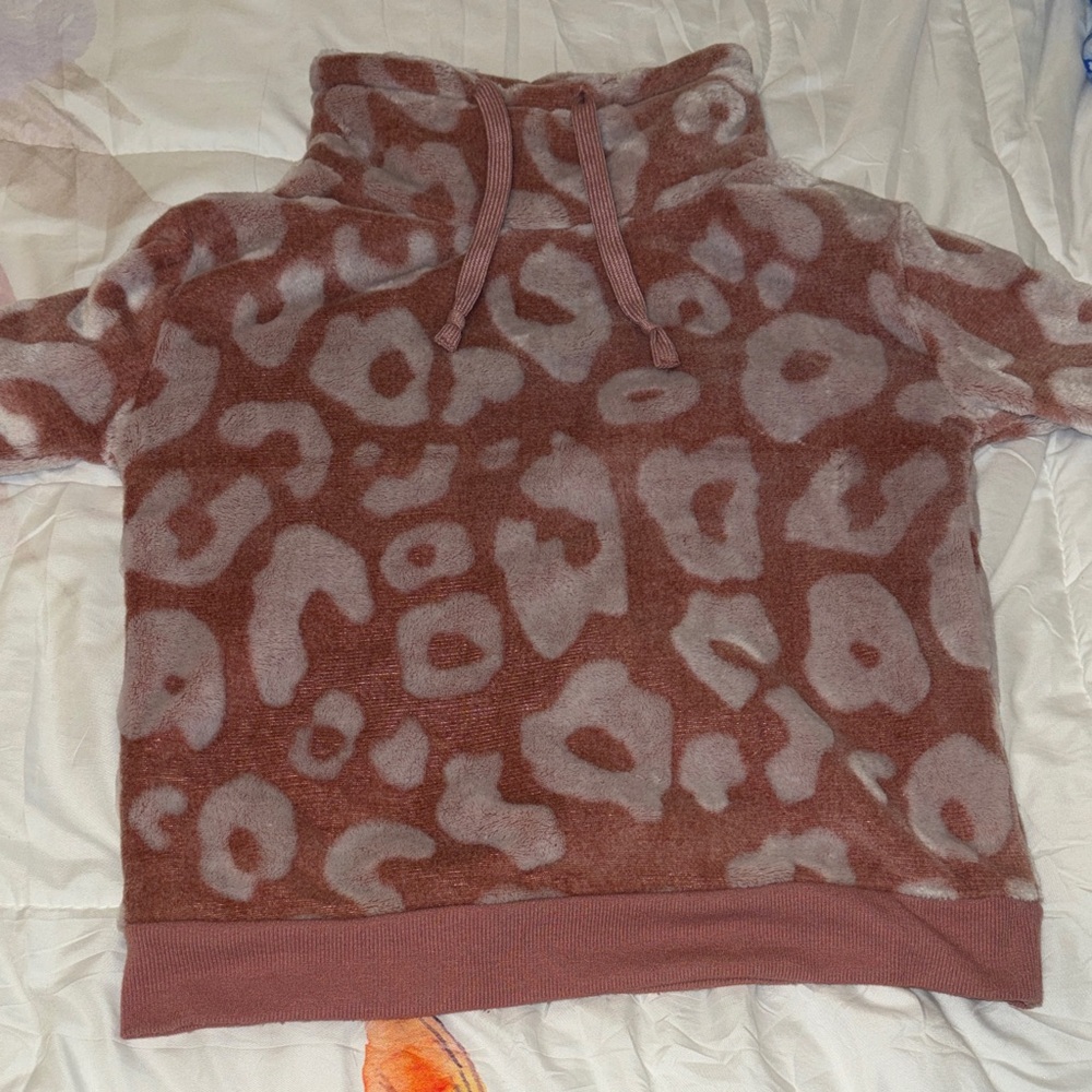 Derek Heart Pink Fleece Hoodie